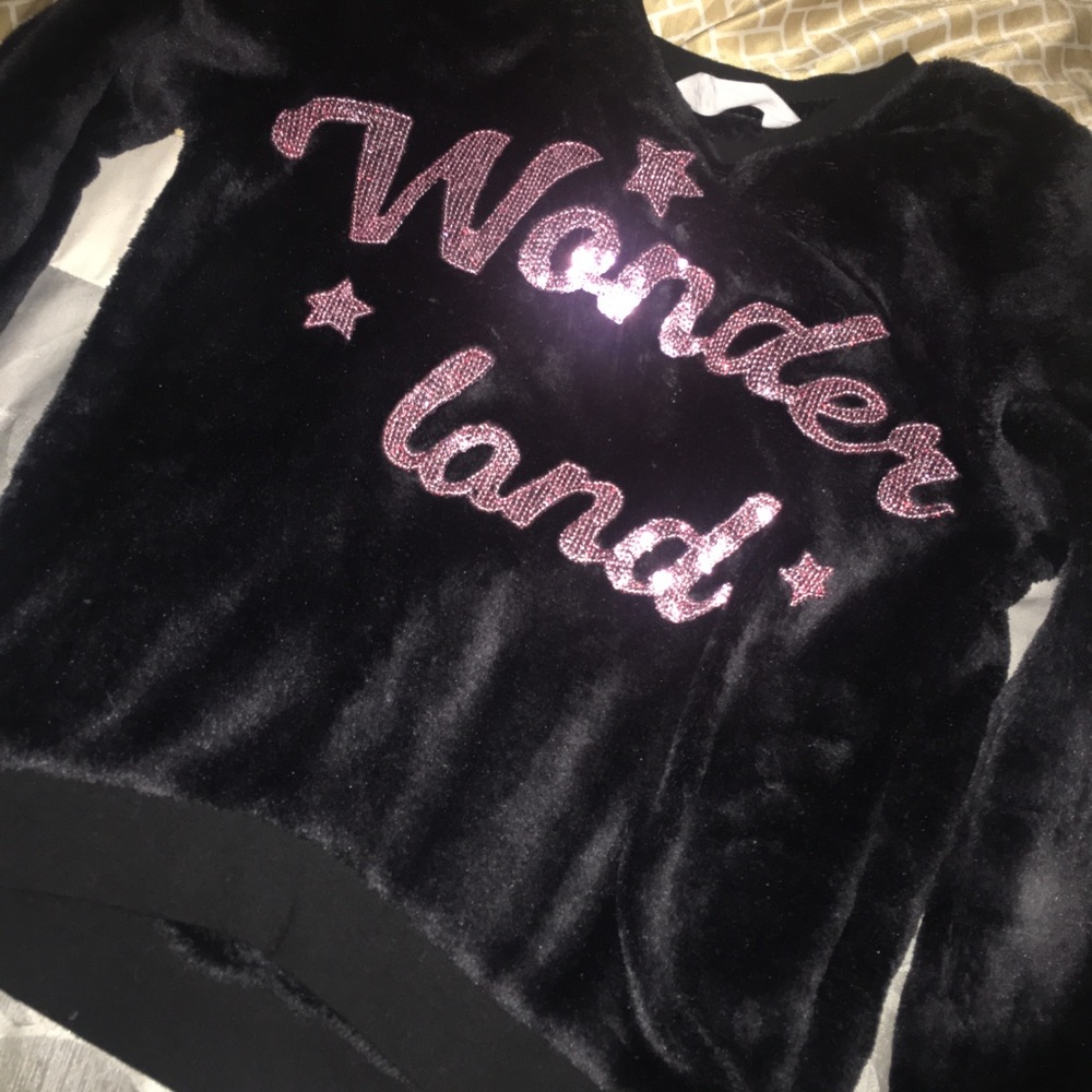 Girls fluffy sweater
